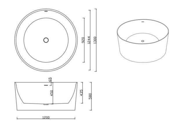 Lukka Paradiso acrylic bathtub product view 2