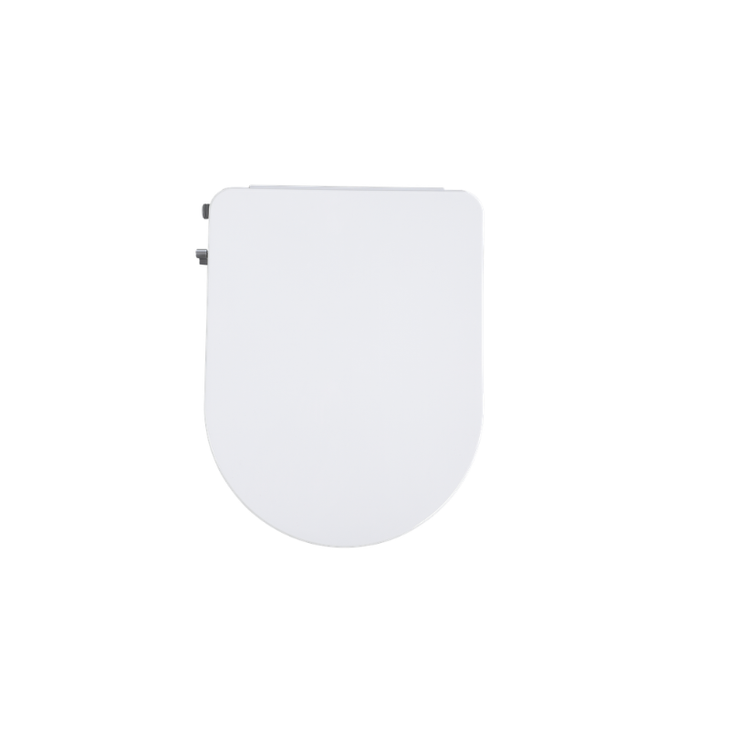 Lukka Procida Non-Electric D-Shape Bidet Seat Gloss White Closed