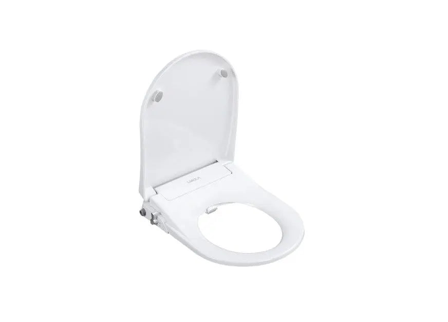 Side profile of Lukka Procida bidet seat in fully open position