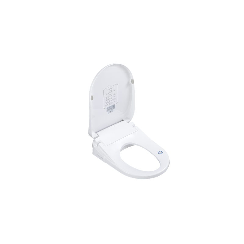 Internal view of Lukka Rocca smart bidet seat with nozzle