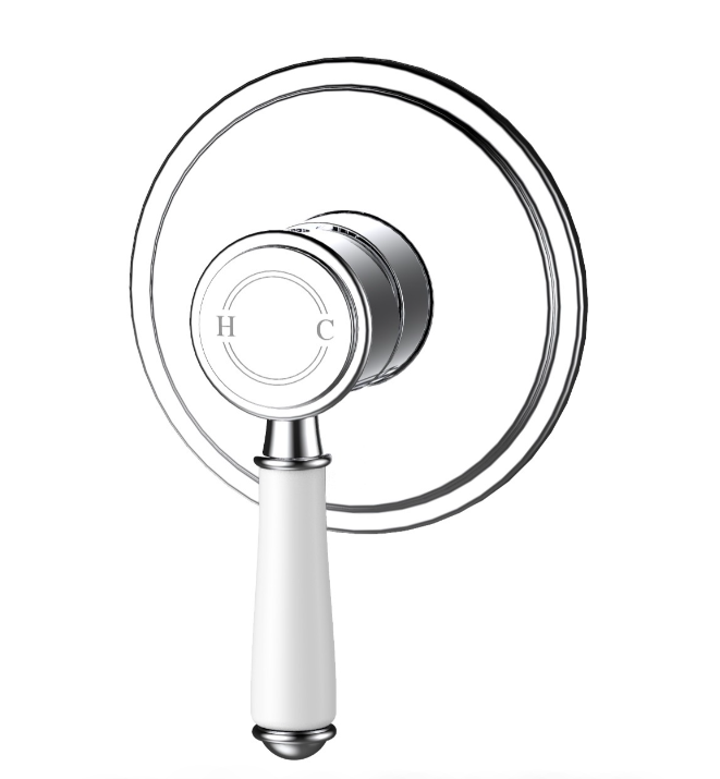 IKON CLASICO Wall Mixer with Ceramic Handle | Chrome, Brushed Nickel, Matte Black, Brushed Gold