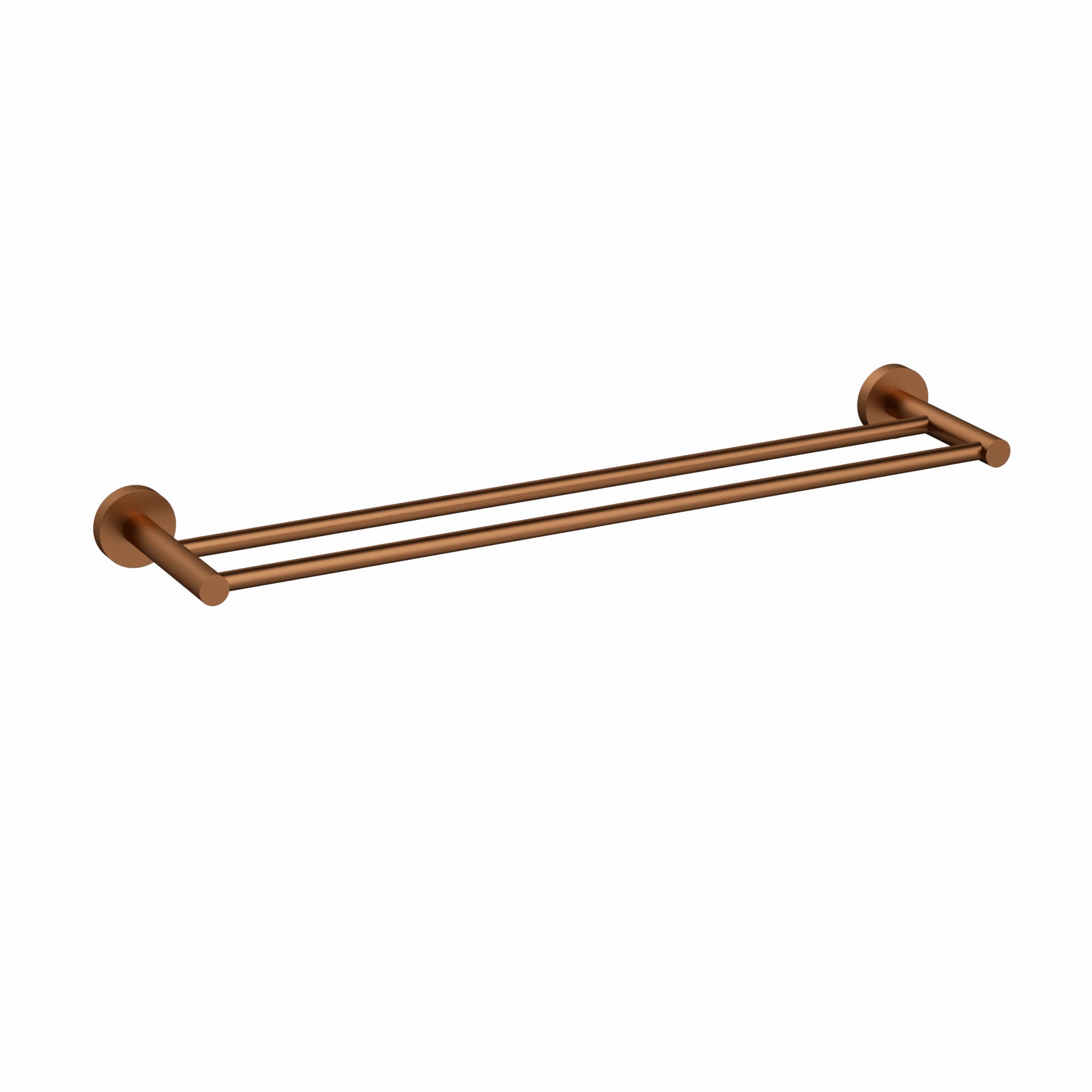 Otus Slimline SS304 Double Towel Rail – Brushed Copper Finish