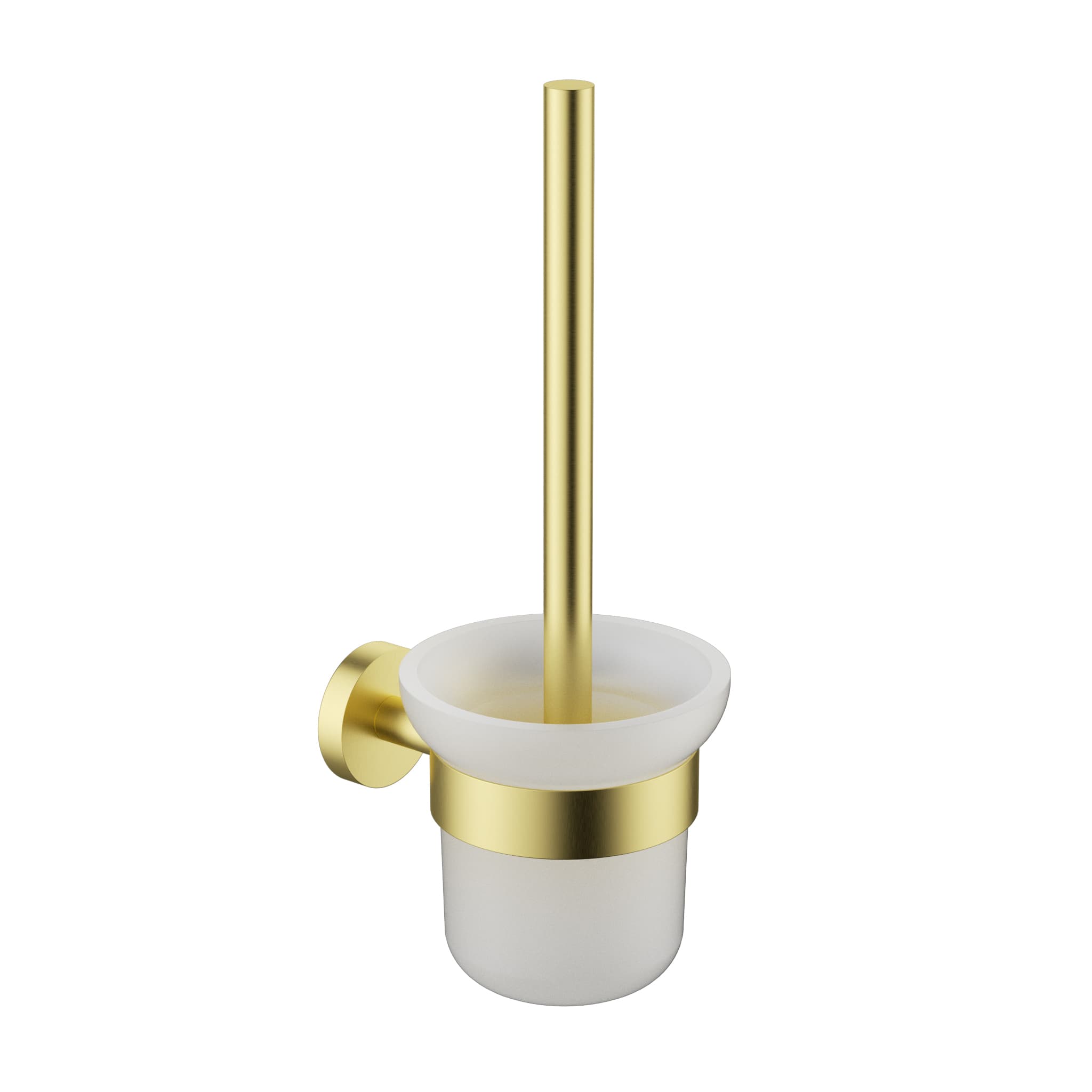 Otus Slimline SS304 Toilet Brush Set – Brushed Gold Finish