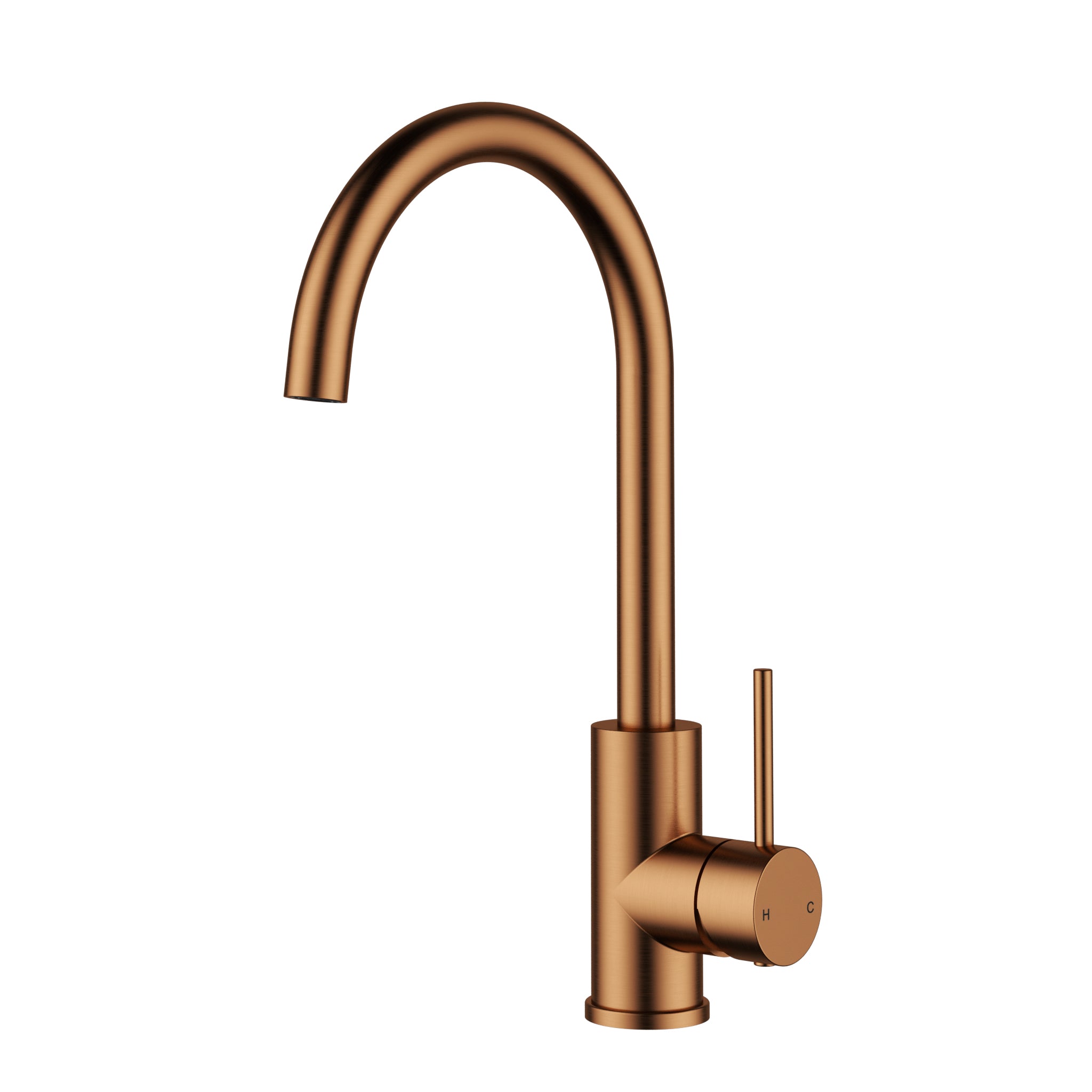 ACL OTUS Slimline Swivel Gooseneck Sink Mixer | Chrome, Gun Metal, Matte Black, Brushed Gold, Stainless Steel, Brushed Copper