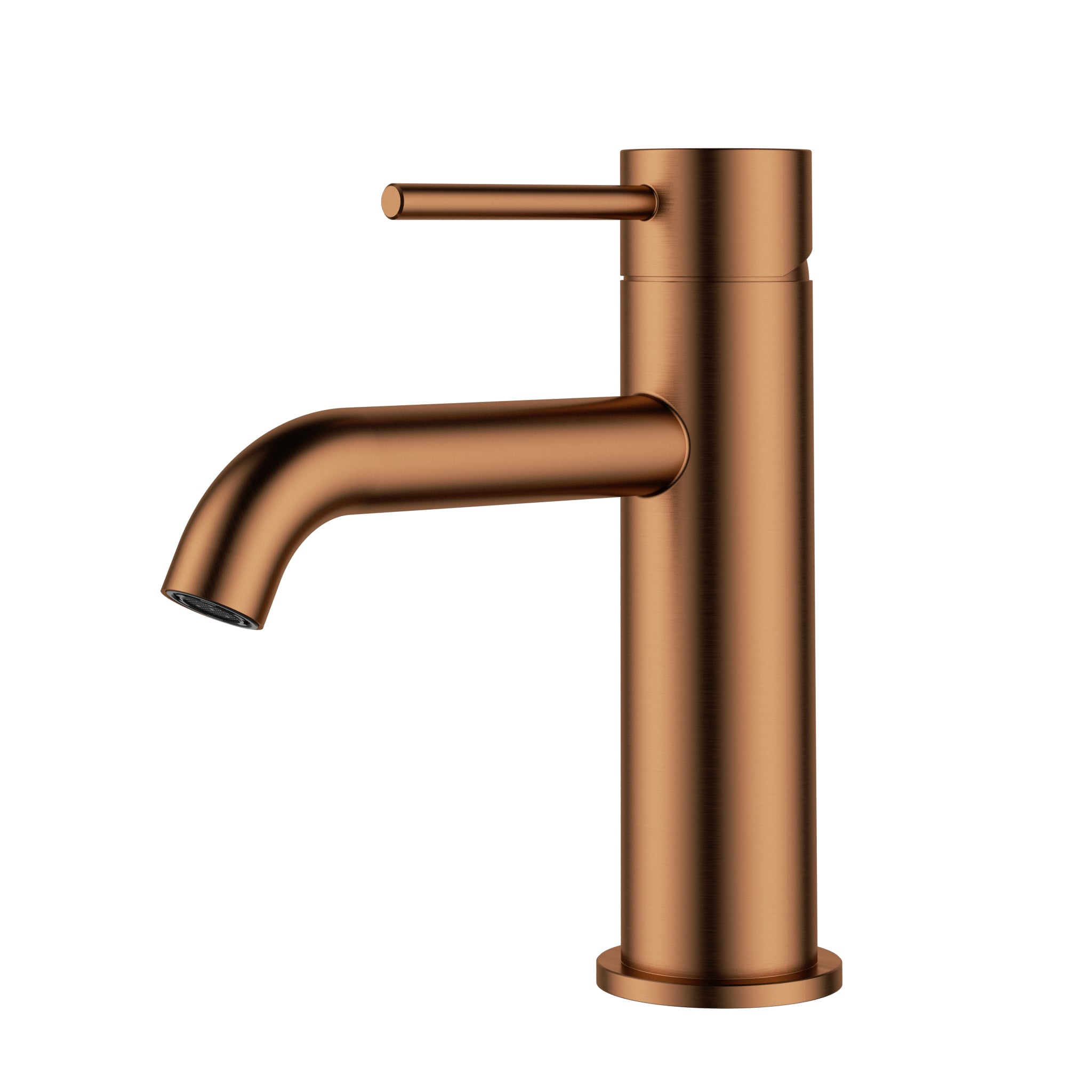 ACL OTUS Slimline Curved Spout Basin Mixer | Chrome, Gun Metal, Matte Black, Brushed Gold, Stainless Steel, Brushed Copper