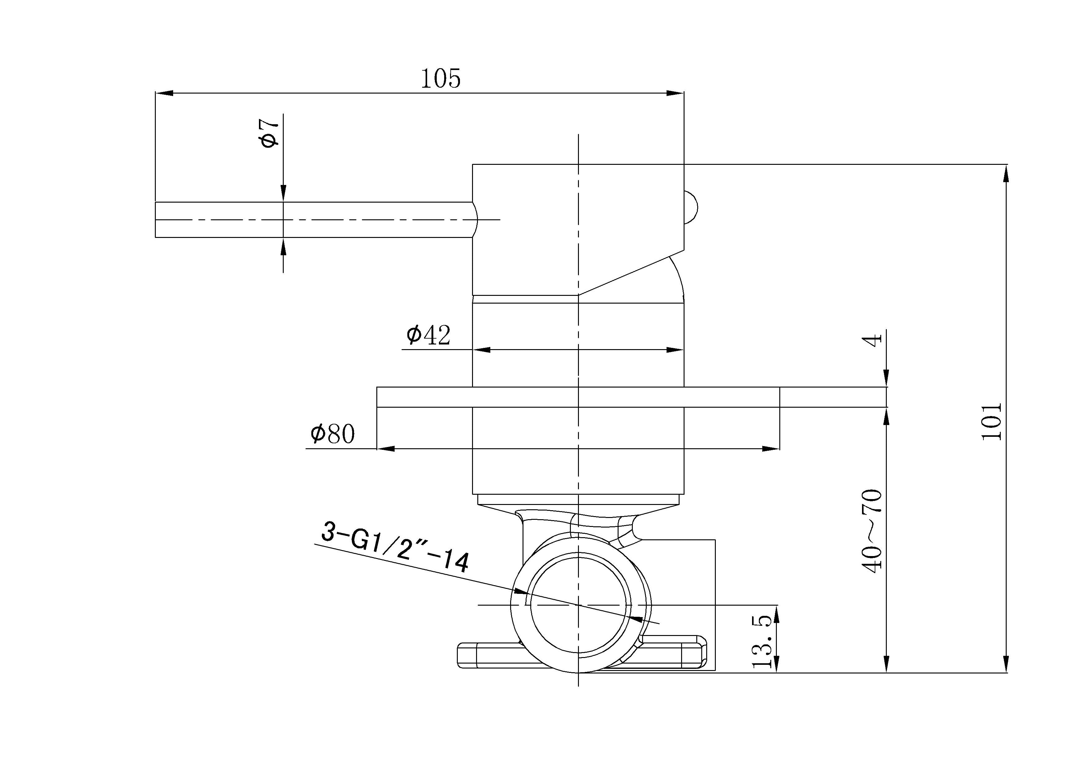 ACL OTUS Slimline Wall Mixer Set | Chrome, Gun Metal, Matte Black, Brushed Gold , Stainless Steel, Brushed Copper