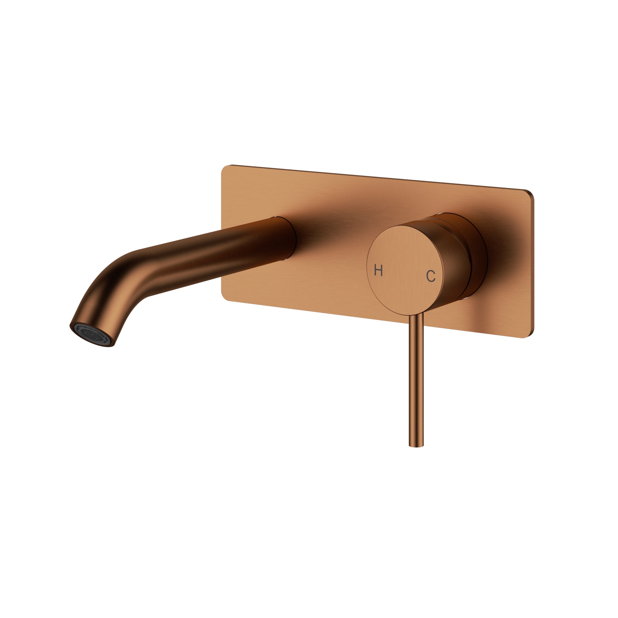 ACL OTUS Slimline Wall Basin Mixer With Spout | Chrome, Gun Metal, Matte Black, Brushed Gold, Stainless Steel, Brushed Copper