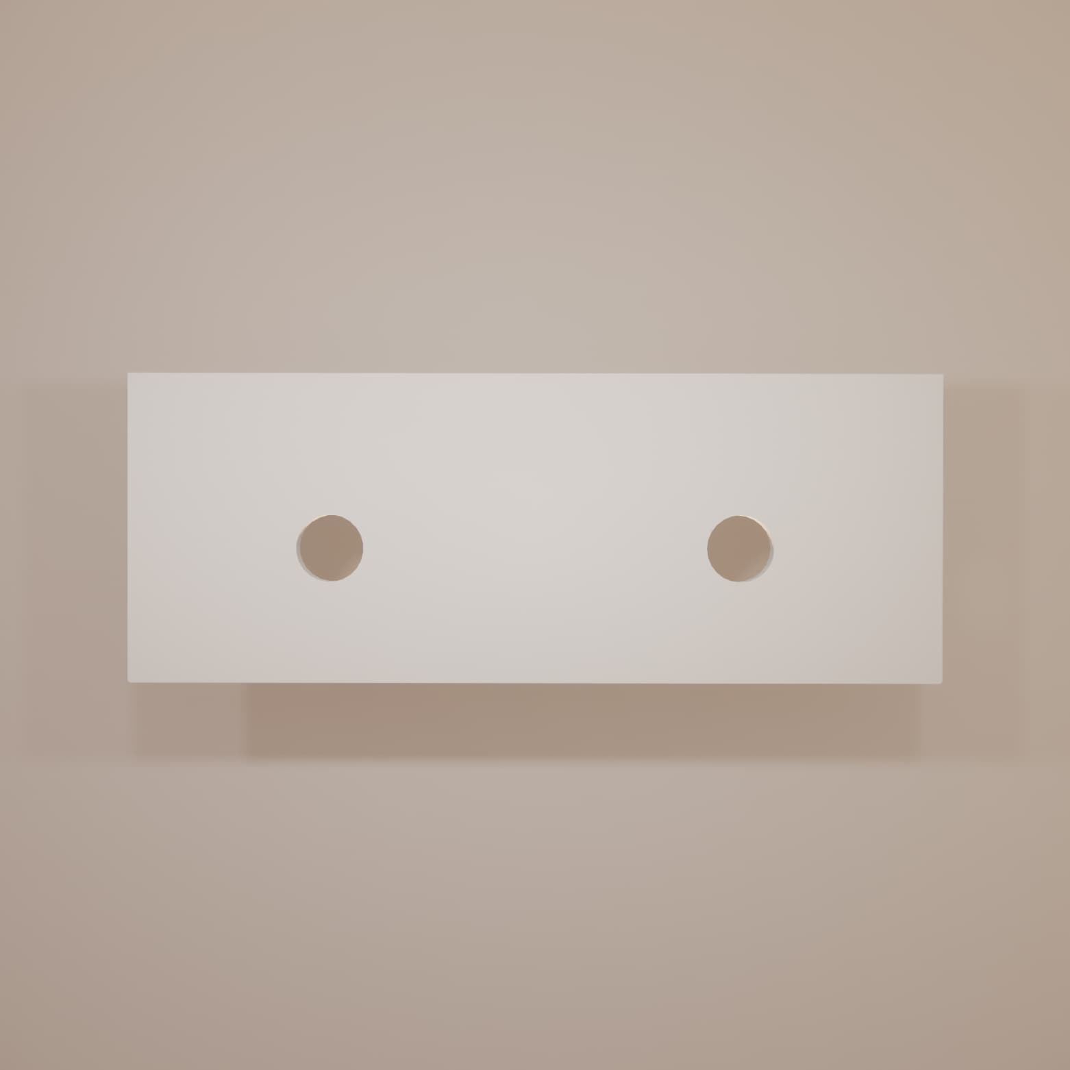 Riva Pure White Stone Top 1210mm Double Waste