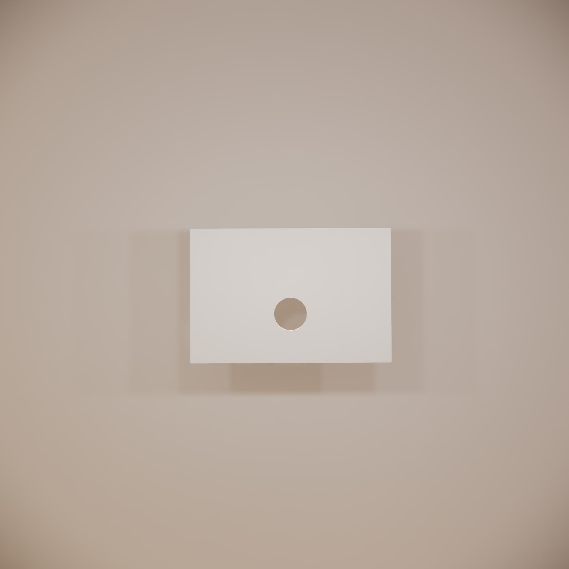 Riva Pure White Stone Top 610x460x20mm