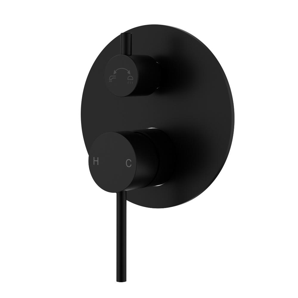 ACL OTUS Slimline Wall Mixer with Diverter | Chrome, Gun Metal, Matte Black, Brushed Gold, Stainless Steel, Brushed Copper