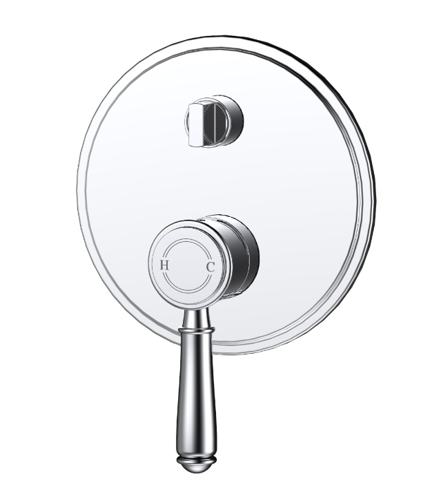 IKON CLASICO Wall Mixer with Diverter | Chrome, Brushed Nickel, Matte Black, Brushed Gold